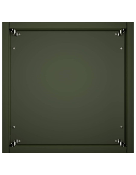 Vaso da giardino Verde Oliva 20 x 20 x 75 cm