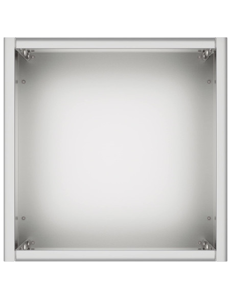 Vaso da giardino Argento 20 x 20 x 50 cm Acciaio zincato