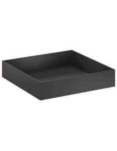 Vaso da giardino Nero 80 x 80 x 20 cm Acciaio laminato a freddo 2
