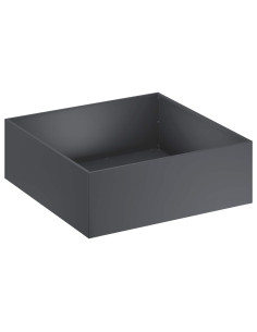 Vaso da giardino Antracite 60 x 60 x 20 cm 2