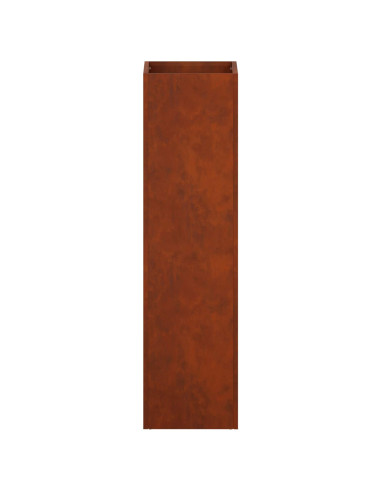 Vaso da giardino 2 pz Ruggine 20 x 20 x 75 cm Acciaio Corten