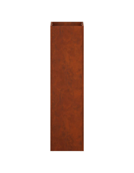Vaso da giardino 2 pz Ruggine 20 x 20 x 75 cm Acciaio Corten