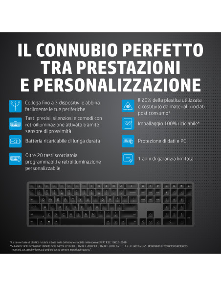 HP Tastiera wireless 975 Dual-Mode