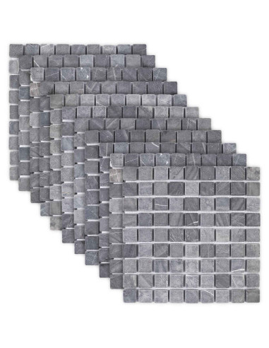 Piastrelle Mosaico Grigio 30 x 30 cm Marmo