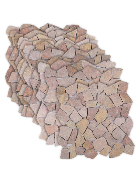 Piastrelle Mosaico Rosso 30 x 30 cm Marmo