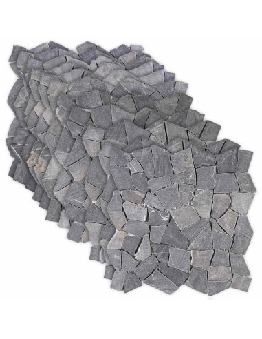 Piastrelle Mosaico Grigio Scuro 30 x 30 cm Marmo