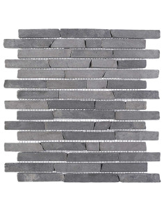 Piastrelle Mosaico Grigio 30 x 30 cm Marmo 2