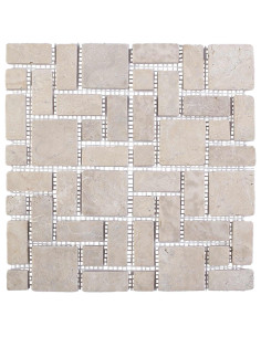 Piastrelle Mosaico Crema 30 x 30 cm Marmo 2
