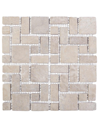 Piastrelle Mosaico Crema 30 x 30 cm Marmo