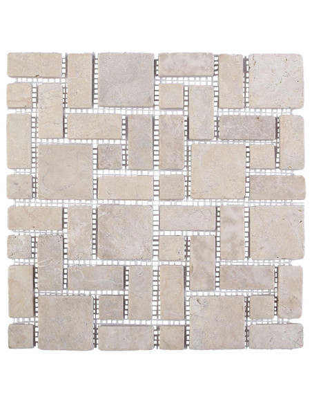 Piastrelle Mosaico Crema 30 x 30 cm Marmo