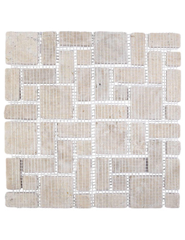 Piastrelle Mosaico Crema 30 x 30 cm Marmo