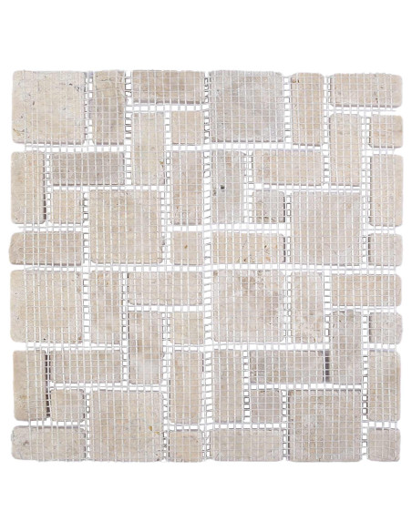 Piastrelle Mosaico Crema 30 x 30 cm Marmo