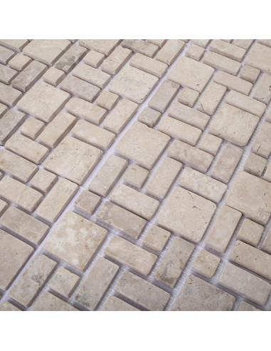 Piastrelle Mosaico Crema 30 x 30 cm Marmo