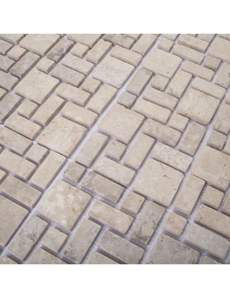 Piastrelle Mosaico Crema 30 x 30 cm Marmo