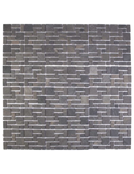 Piastrelle Mosaico Grigio 30 x 30 cm Marmo