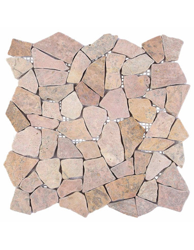 Piastrelle Mosaico Rosso 30 x 30 cm Marmo