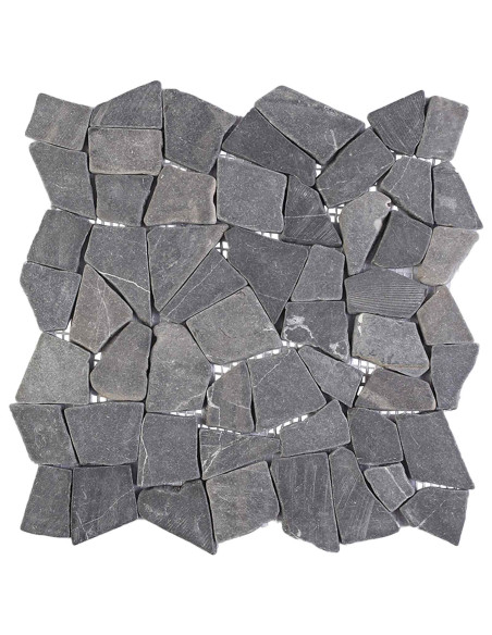 Piastrelle Mosaico Grigio Scuro 30 x 30 cm Marmo