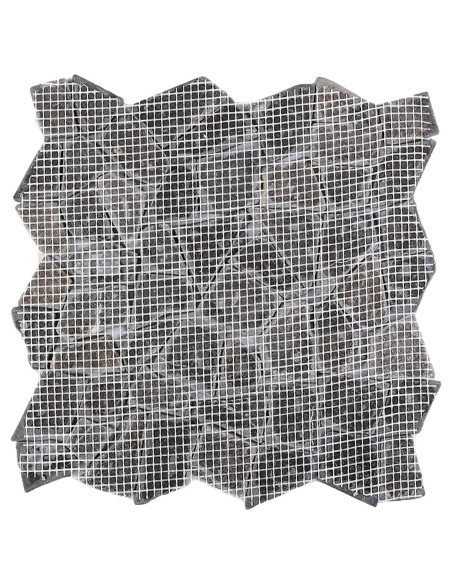 Piastrelle Mosaico Grigio Scuro 30 x 30 cm Marmo