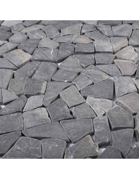 Piastrelle Mosaico Grigio Scuro 30 x 30 cm Marmo