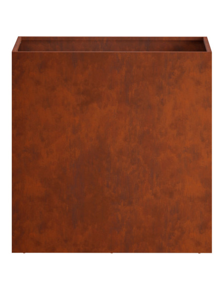 Vaso da giardino 2 pz Ruggine 50 x 30 x 50 cm Acciaio Corten