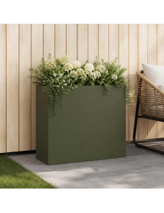 Vaso da giardino Verde Oliva 50 x 20 x 40 cm
