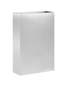 Vaso da giardino Argento 40 x 20 x 75 cm Acciaio zincato 2