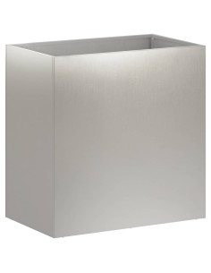 Vaso da giardino Argento 50 x 30 x 50 cm Acciaio Inox 2