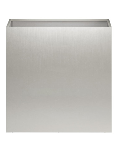 Vaso da giardino Argento 50 x 30 x 50 cm Acciaio Inox