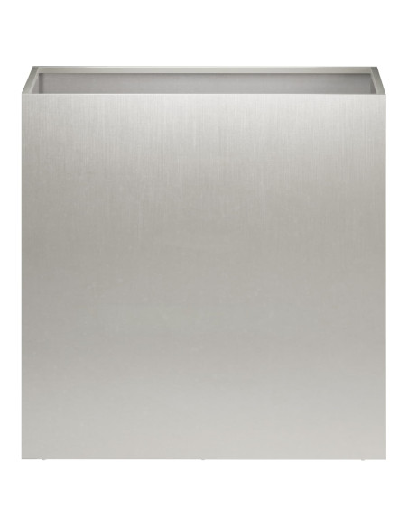 Vaso da giardino Argento 50 x 30 x 50 cm Acciaio Inox