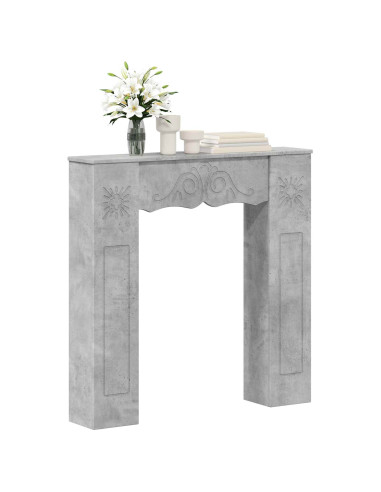 Cornice per camino Grigio Cemento 102 x 20 x 102 cm