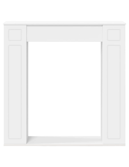 Cornice per camino Bianco 100 x 20 x 100 cm