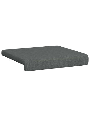 Cuscino per panchina 2 pz Tessuto Grigio Scuro Profondità 35 cm