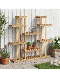 Supporto per piante Bianco 123 x 25 x 114,5 cm