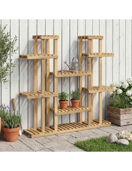 Supporto per piante Bianco 123 x 25 x 114,5 cm