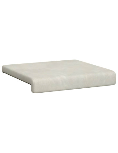 Cuscino per panchina 2 pz Velluto Crema Profondità 35 cm