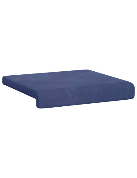 Cuscino per panchina 2 pz Velluto Blu Polizia Profondità 35 cm