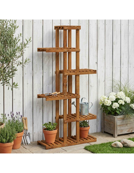 Supporto per piante Naturale 68 x 23,5 x 140 cm
