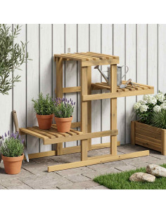 Supporto per piante Bianco 82 x 36 x 60 cm