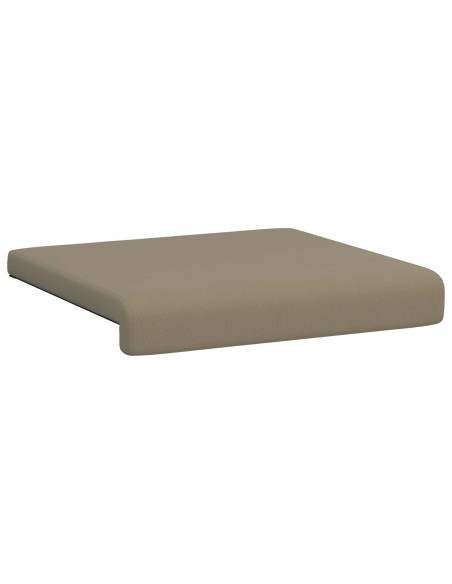 Cuscino per panchina 4 pz Velvet testurizzato Cachi