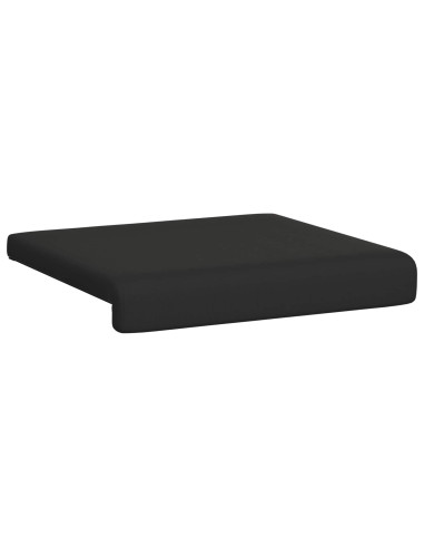 Cuscino per panchina 2 pz Velvet testurizzato Nero