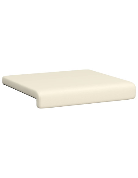 Cuscino per panchina 4 pz Velvet testurizzato Crema