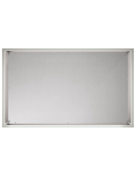 Vaso da giardino Argento 50 x 30 x 40 cm Acciaio Inox
