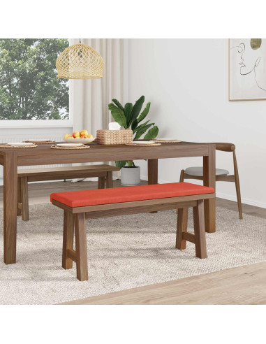 Cuscino per panchina corduroy Rosso Arancio Profondità 35 cm
