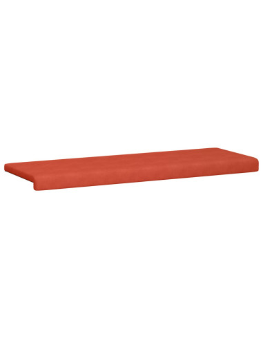Cuscino per panchina corduroy Rosso Arancio Profondità 35 cm