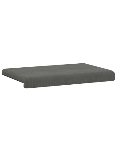 Cuscino per panchina corduroy Grigio Scuro Profondità 35 cm
