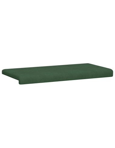 Cuscino per panchina corduroy Verde Scuro Profondità 35 cm
