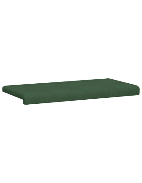 Cuscino per panchina corduroy Verde Scuro Profondità 35 cm