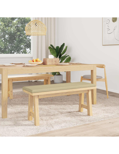 Cuscino per panchina corduroy Grigio Verde Profondità 35 cm