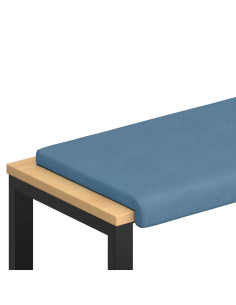 Cuscino per panchina corduroy Blu Profondità 35 cm 2