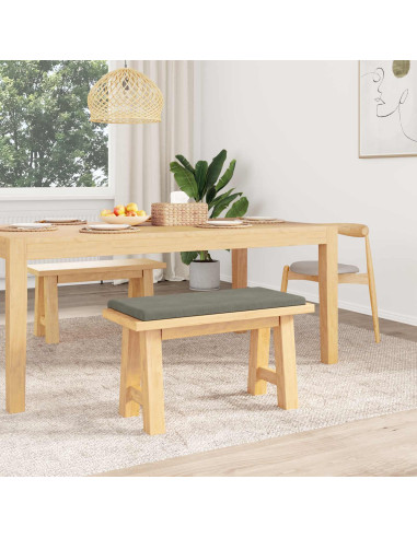 Cuscino per panchina corduroy Grigio Chiaro Profondità 35 cm